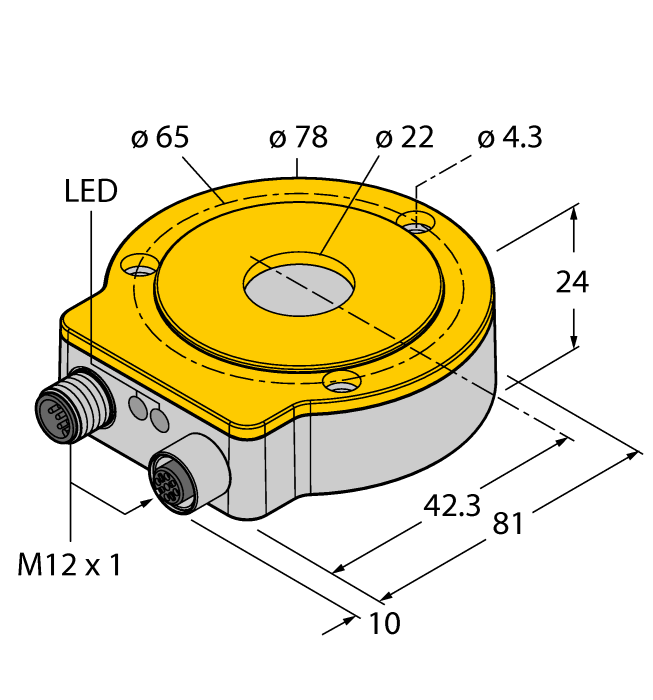  RI360P0-QR24M0-CNX4-2H1150 Turck 1590914