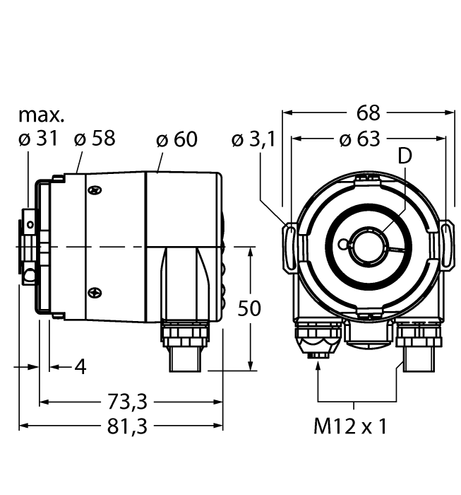  RS-33B12E-9A16B-R3M12 Turck 1544434