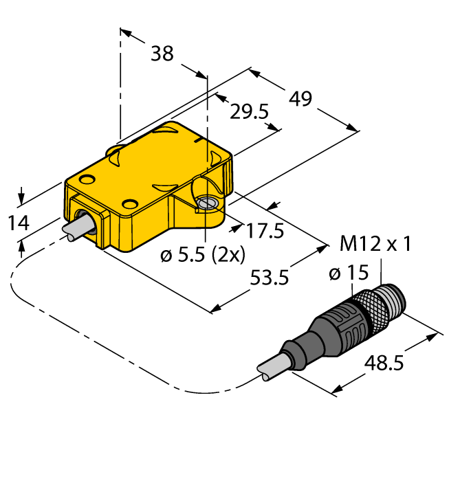  RI360P1-QR14-ELU4X2-0.3-RS5/S97 Turck 1590856