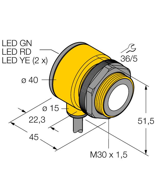  T30UXIB Turck 3080484