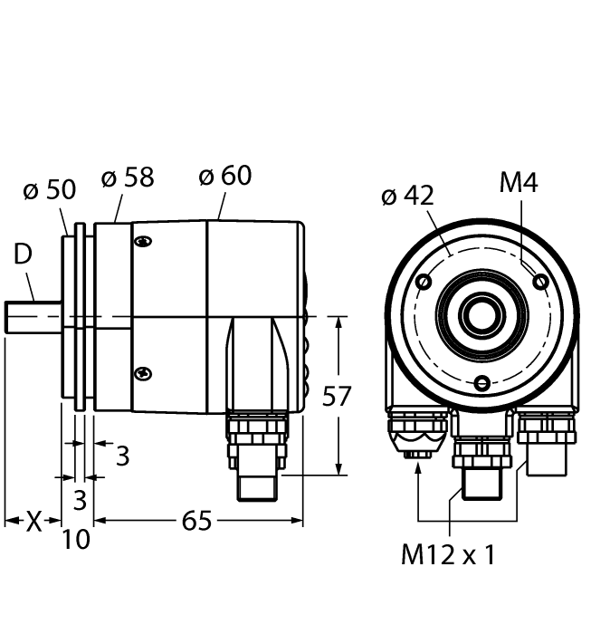  RS-25S10S-9A16B-R3M12 Turck 1544365