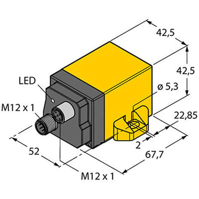 Inclination Sensor B2N85H-Q20L60-2LI2-H1151 Turck 1534032