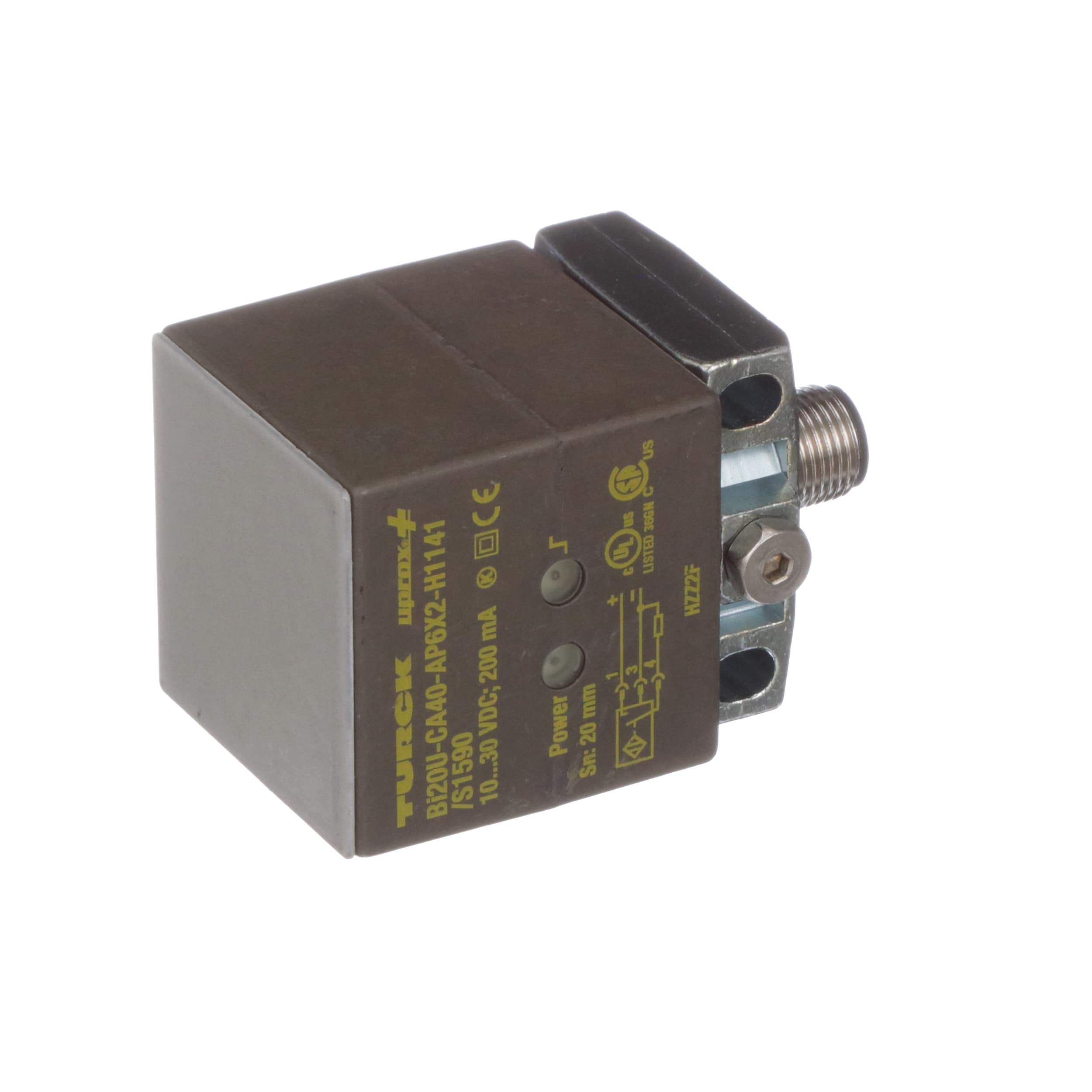 Inductive Proximity Sensor BI20U-CA40-AP6X2-H1141/S1590 W/BS2.0 Turck 1627297