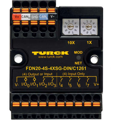 Remote I/O Module FDN20-4S-4XSG-E Turck F0178