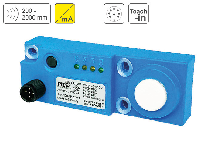 Ultrasonic Distance Sensor  PIL Sensoren P41-200-I-CM12