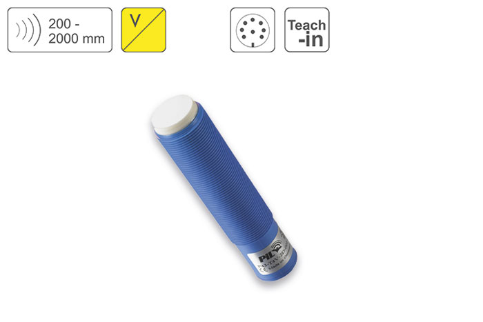 Ultrasonic Distance Sensor  PIL Sensoren P43-200-M18-PBT-U-CM12