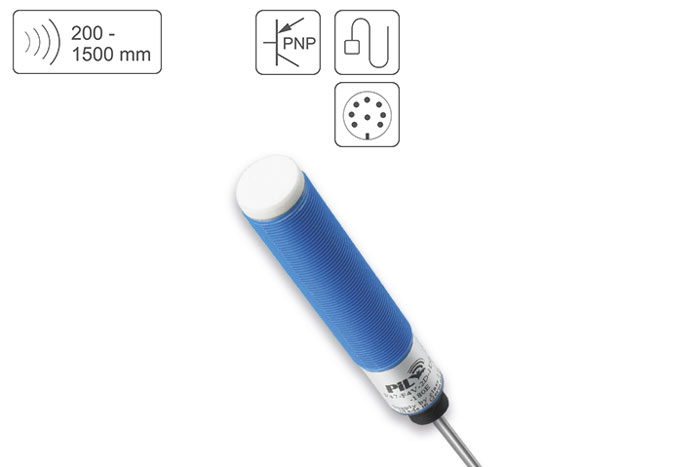 Ultrasonic Distance Sensor  PIL Sensoren P47-150-M18-PNO-m3CM12