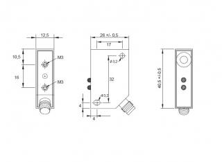 Ultrasonic Sensor KURT250-Q12KB-DPA-V1 Pulsotronic 8400836664