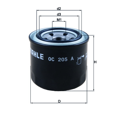  OC 205 A MAHLE (Filtration Group) 