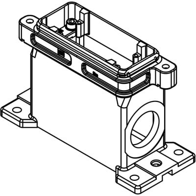 Rectangular Connector Base  Harting 19400161273