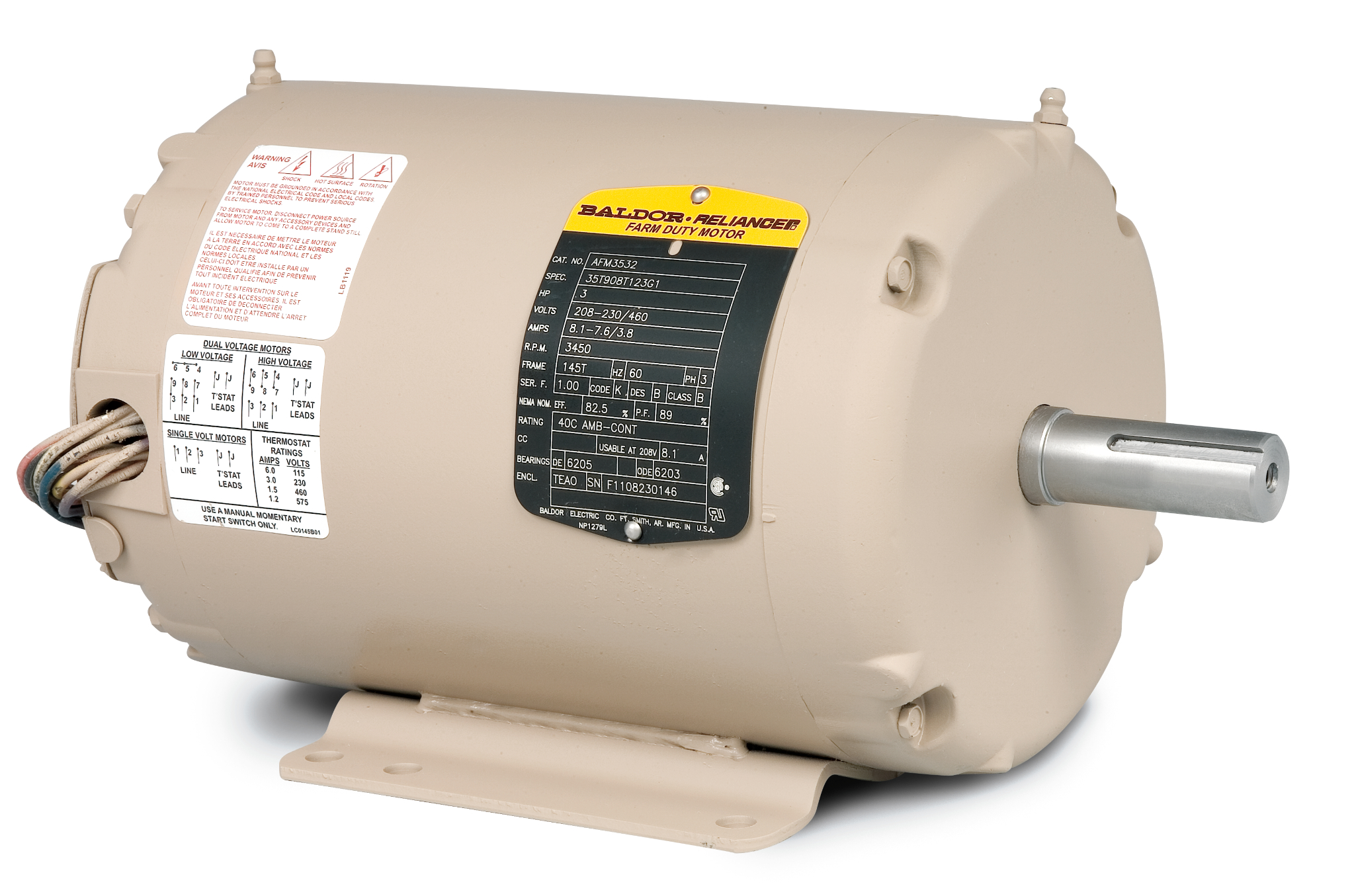 Motor  Baldor / Reliance Baldor (Brand of ABB) AFM3529