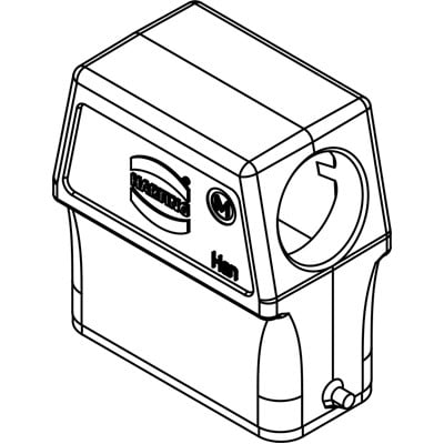 Rectangular Connector Hood  Harting 19370150546