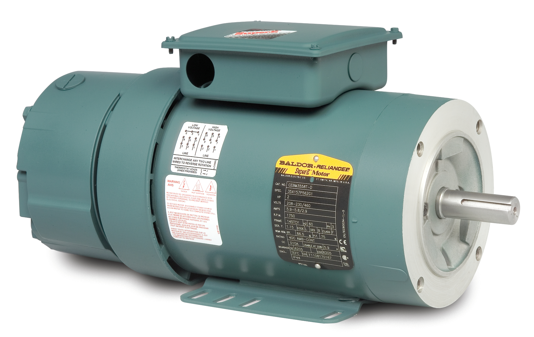 Motor  Baldor / Reliance Baldor (Brand of ABB) CEBM3558T-D