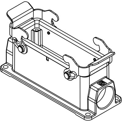Rectangular Connector Base  Harting 09300241211ML