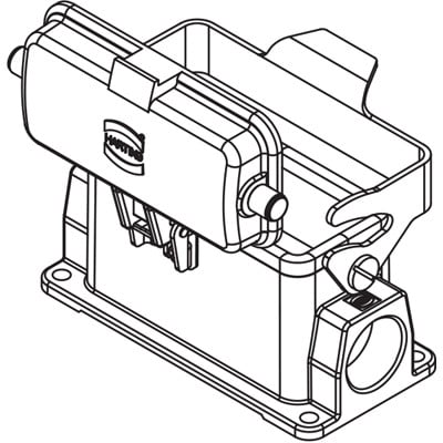 Rectangular Connector Base  Harting 19300162256ML