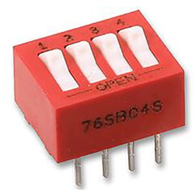 DIP Switches  Grayhill 76SB04ST