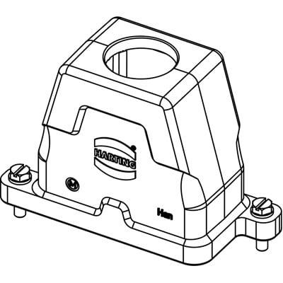 Rectangular Connector Hood  Harting 19400100413