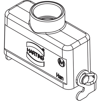 Rectangular Connector Hood  Harting 19200161751ML