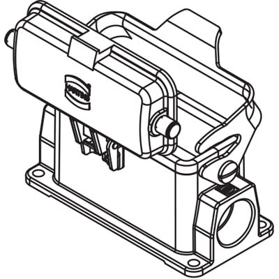 Rectangular Connector Base  Harting 19300162206ML