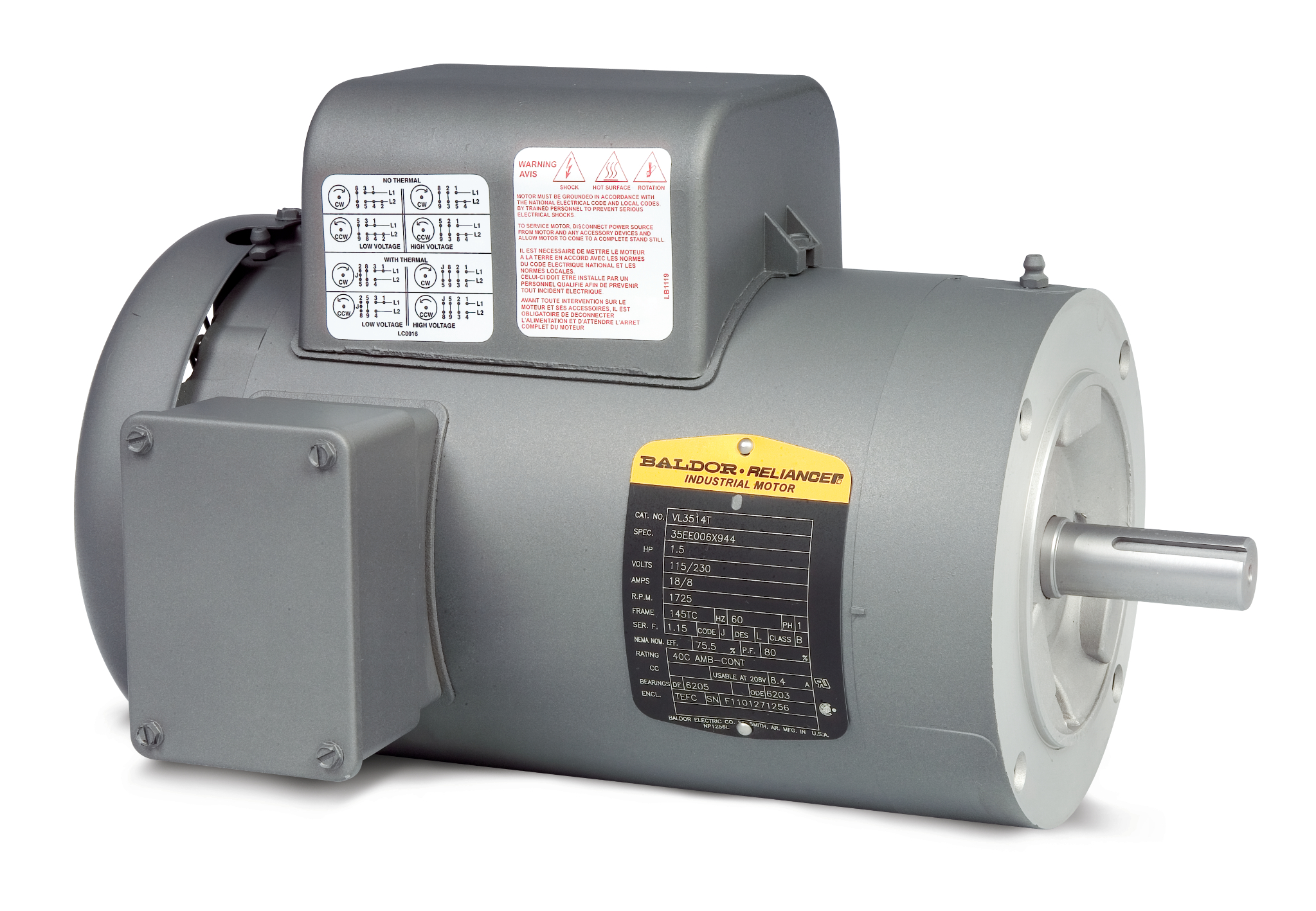 Motor  Baldor / Reliance Baldor (Brand of ABB) VL3507