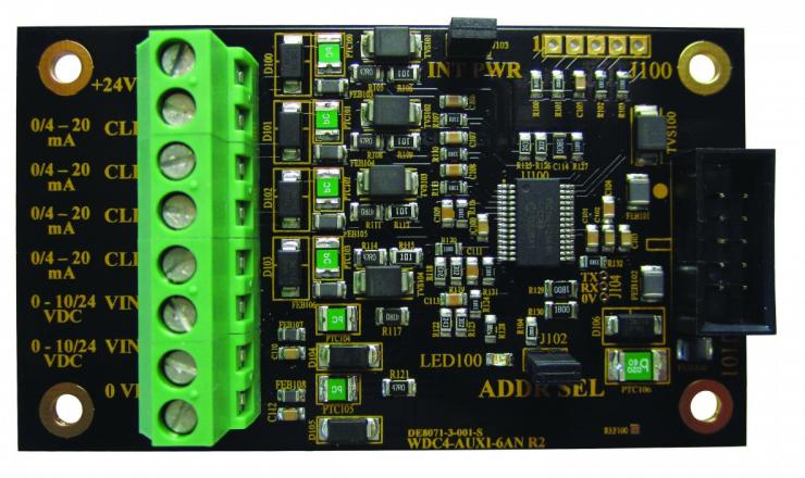 Analog expansion board WDC4-AUXI-6AN 4B Braime 