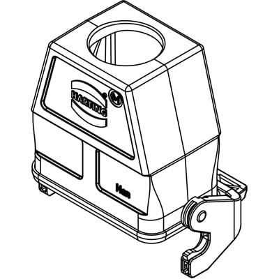 Rectangular Connector Hood  Harting 19300100757