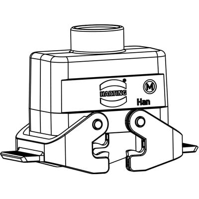Rectangular Connector Hood  Harting 19300101431