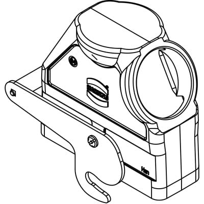 Rectangular Connector Hood  Harting 19300240589