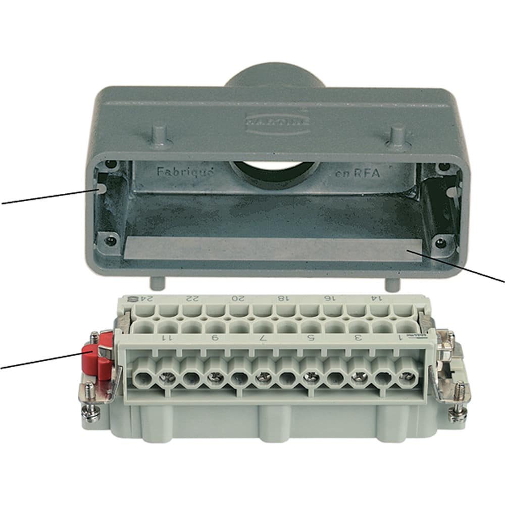 Rectangular Connector Hood  Harting 19340100422