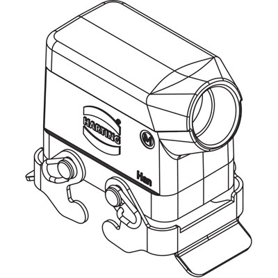 Rectangular Connector Hood  Harting 19300101531ML