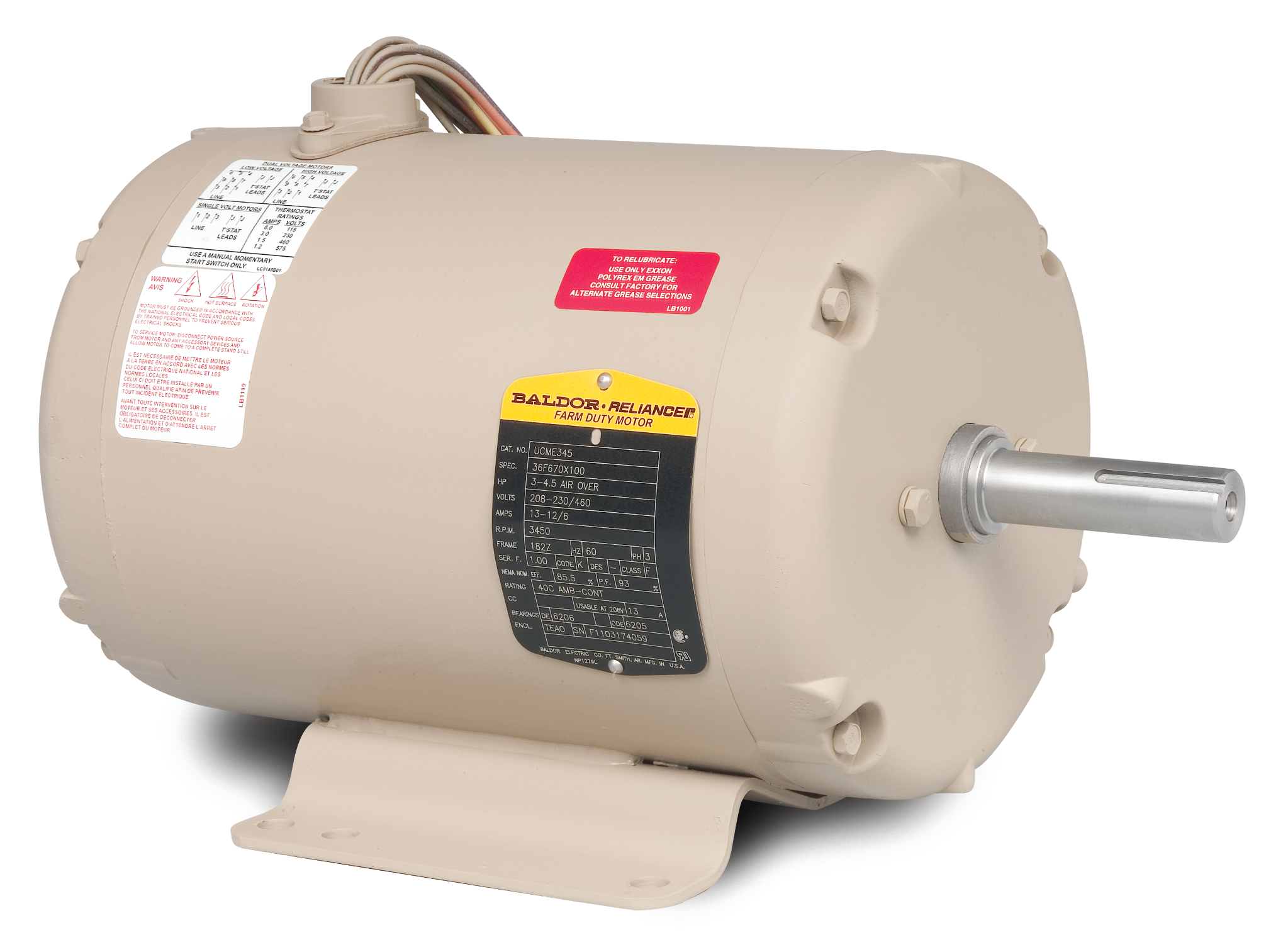 Motor  Baldor / Reliance Baldor (Brand of ABB) UCME153