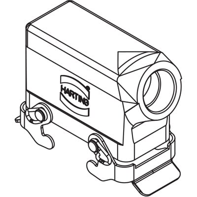 Rectangular Connector Hood  Harting 09340060502ML