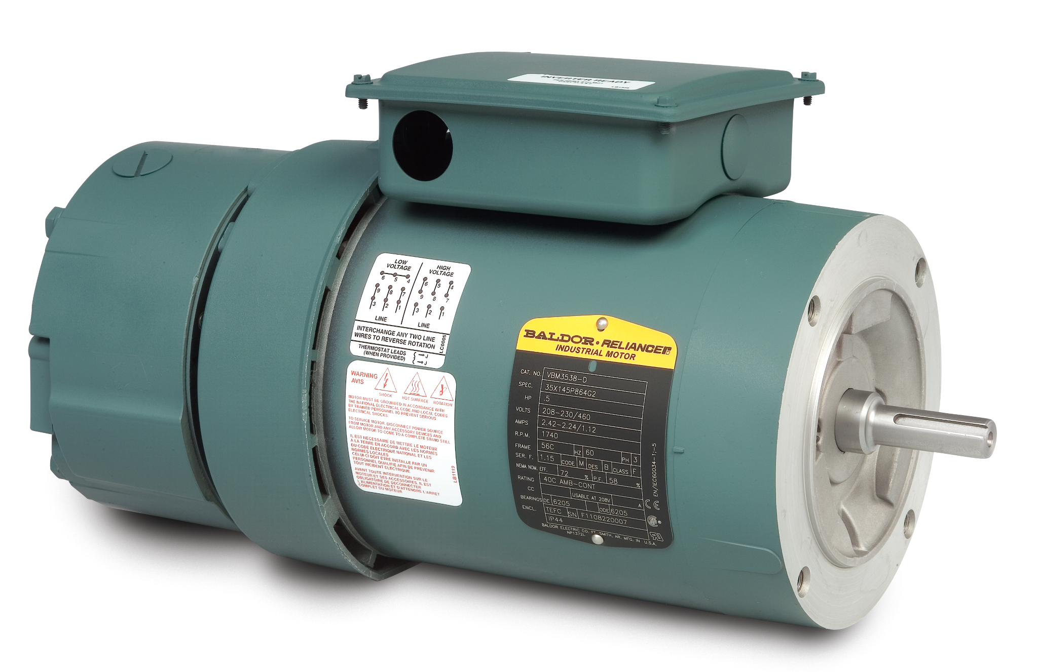 Motor  Baldor / Reliance Baldor (Brand of ABB) VBL3519-D