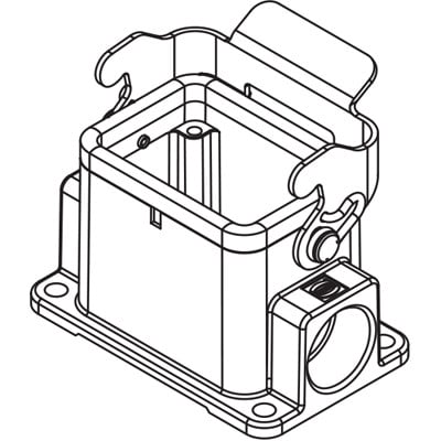 Rectangular Connector Base  Harting 09300061251ML