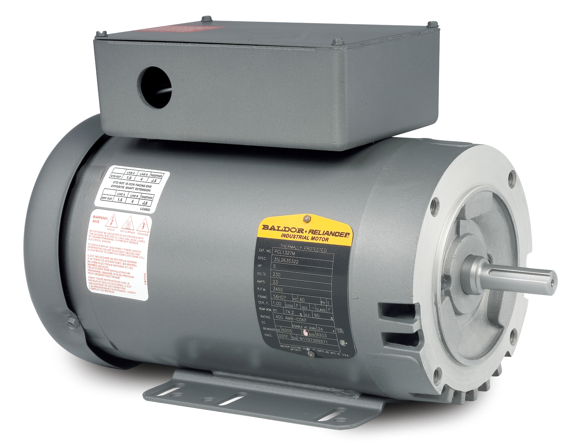 Motor  Baldor / Reliance Baldor (Brand of ABB) PCL1327M