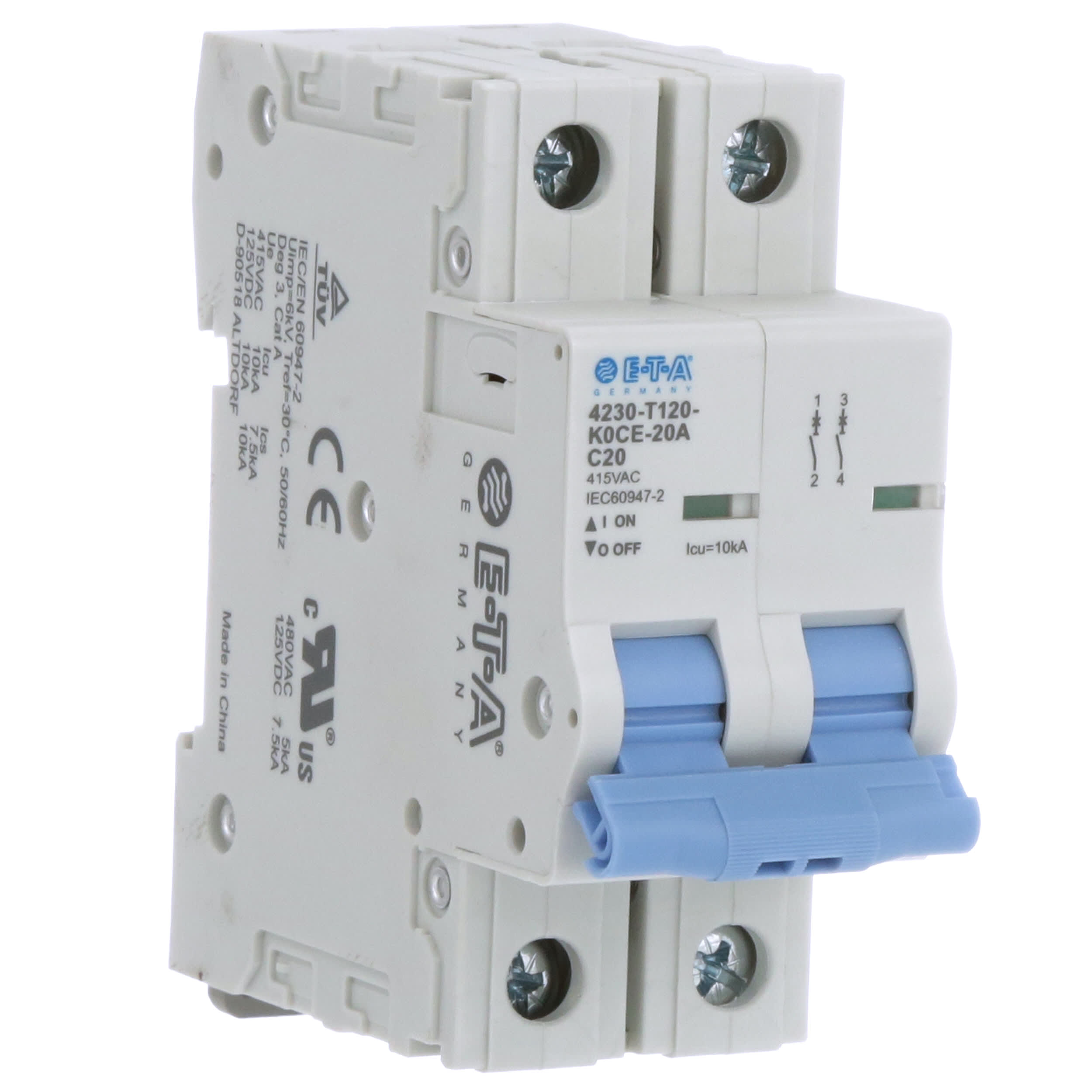 Miniature Circuit Breaker  E-T-A / ETA 4230-T120-K0CE-20A