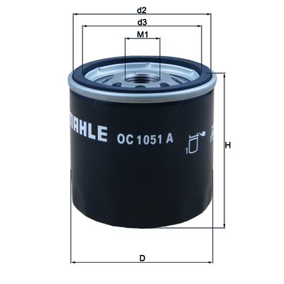  OC 1051 A MAHLE (Filtration Group) 