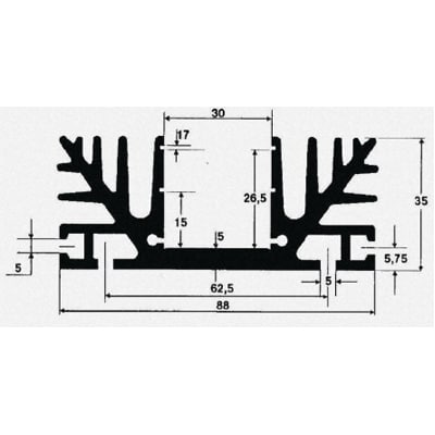 Heatsink WA408B Schaffner 