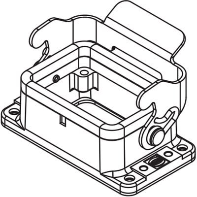 Rectangular Connector Base  Harting 09300060311ML