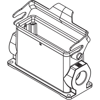 Rectangular Connector Base  Harting 19300240251ML