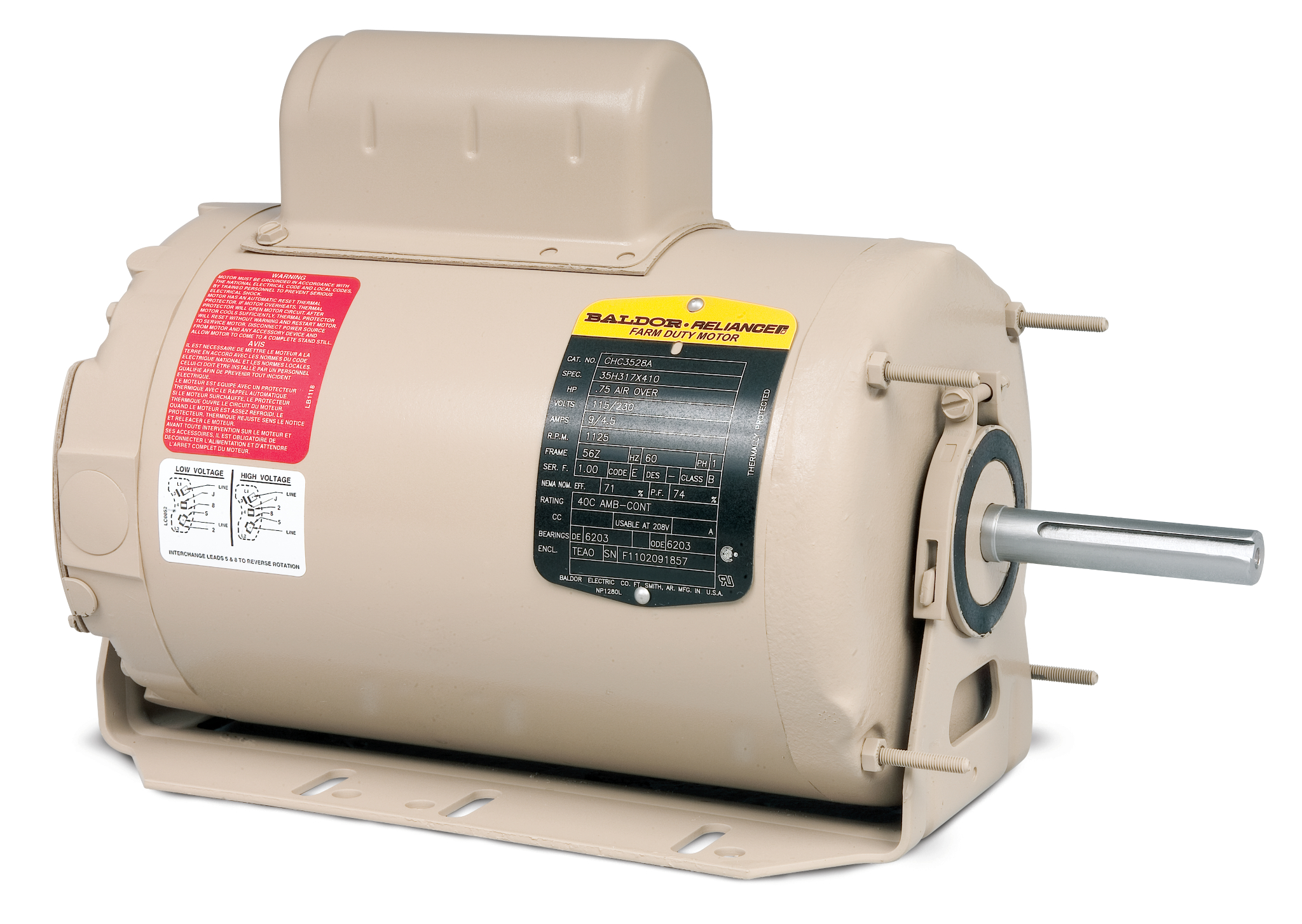 Motor  Baldor / Reliance Baldor (Brand of ABB) CHC3413A