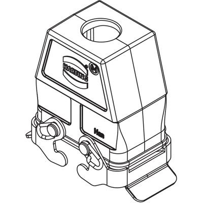 Rectangular Connector Hood  Harting 19300100706ML