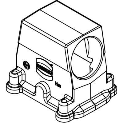 Rectangular Connector Hood  Harting 19620100543