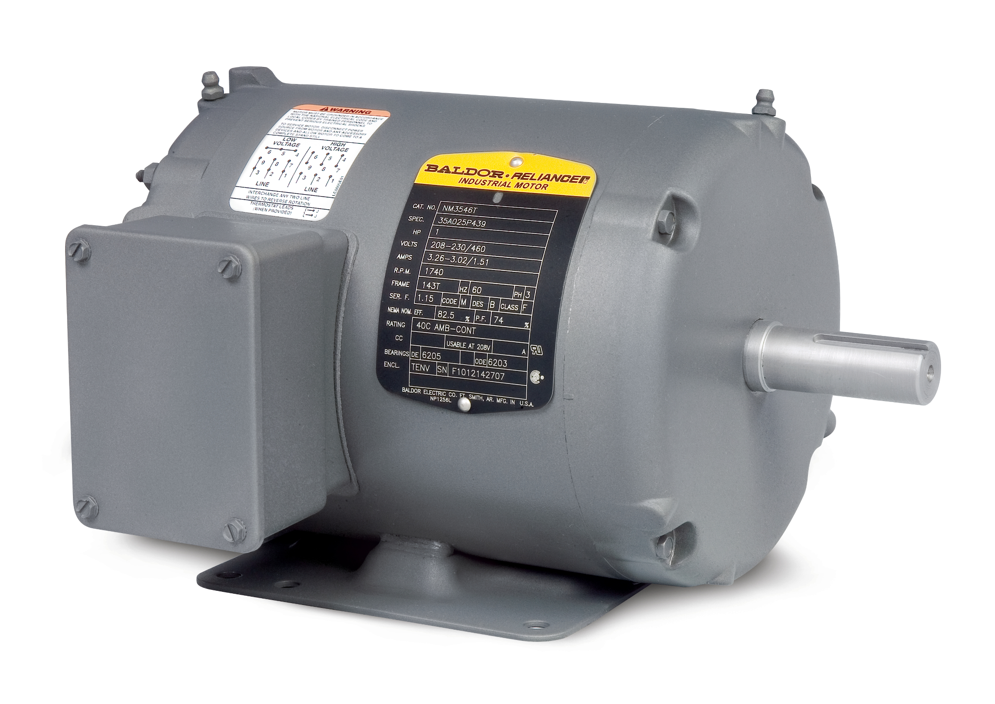 Motor  Baldor / Reliance Baldor (Brand of ABB) AOM25904T