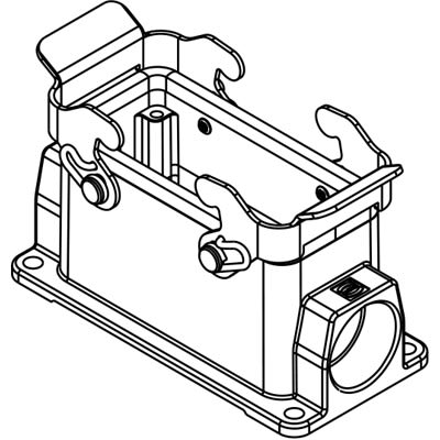 Rectangular Connector Base  Harting 09300161270ML