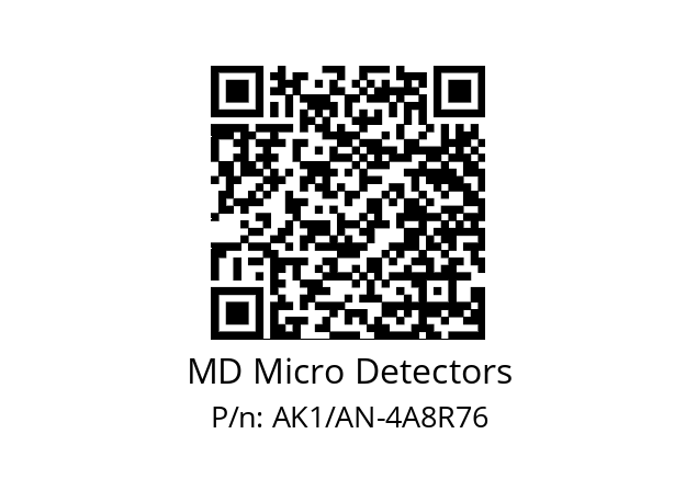   MD Micro Detectors AK1/AN-4A8R76