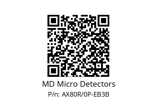   MD Micro Detectors AX80R/0P-EB3B