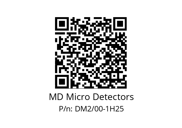   MD Micro Detectors DM2/00-1H25