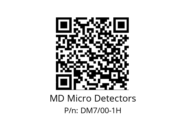   MD Micro Detectors DM7/00-1H