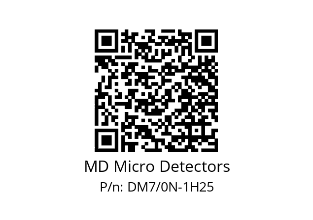   MD Micro Detectors DM7/0N-1H25